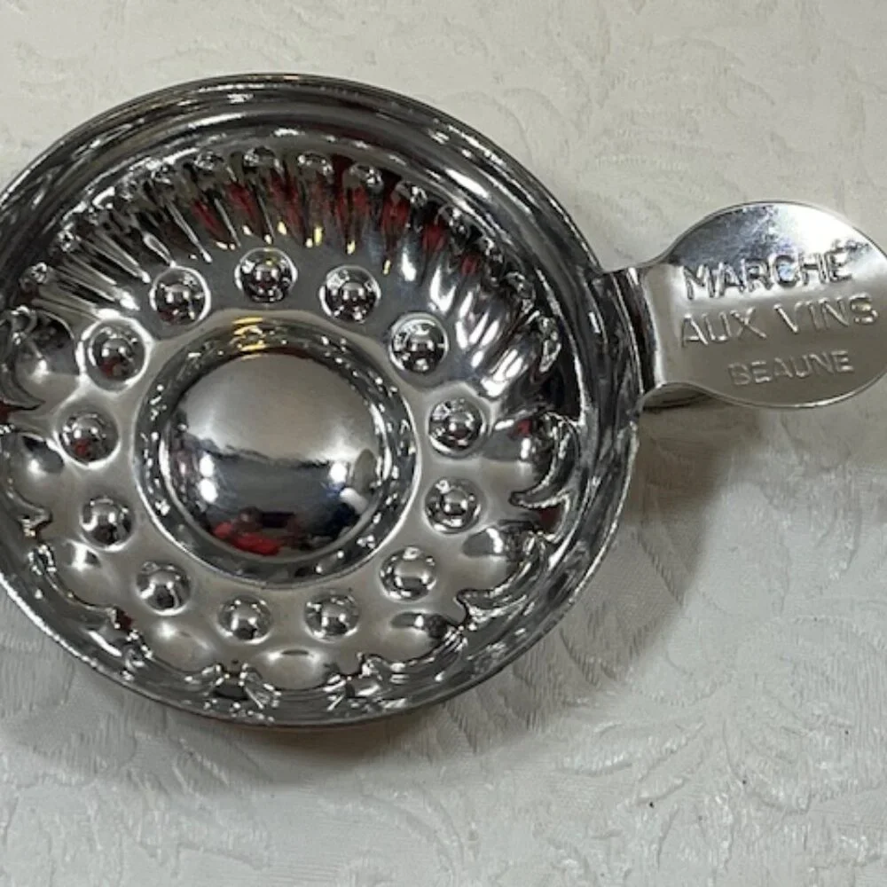 VTG Metal Wine Taster Cup Marché Aux Vins Beaune France 4